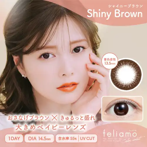 シャイニーブラウン feliamo 1day 10P